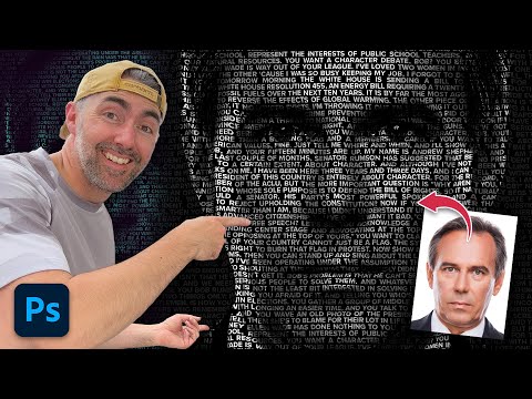 Видео: Эффект текстового портрета в Photoshop