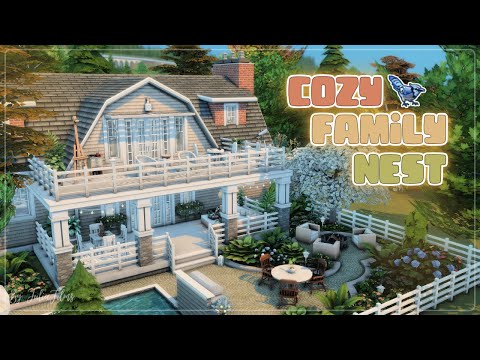 Видео: Уютное семейное гнездышко🐦│Строительство│Cozy Family Nest│SpeedBuild│NO CC [The Sims 4]