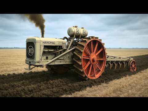 Видео: Самоходные плуги Hanomag WD (1912 год)