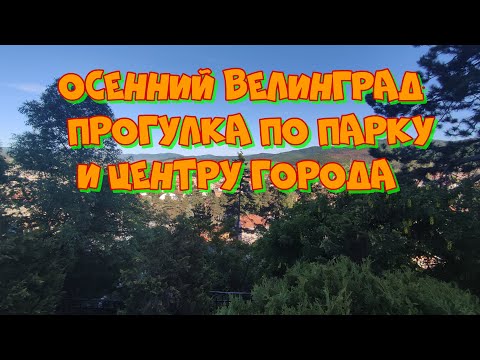 Видео: Осенний Велинград. Гуляем по парку и центру города