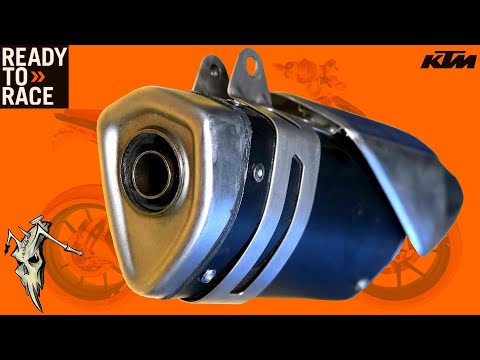 Видео: Съемная перегородка DB Killer Stock Exhaust KTM Duke 390 125 200 250