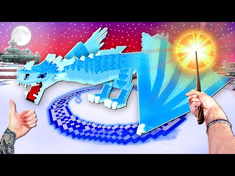 Видео: ЭКСТРЕМАЛЬНАЯ БИТВА С ДРАКОНОМ! МАГИЯ В МАЙНКРАФТ