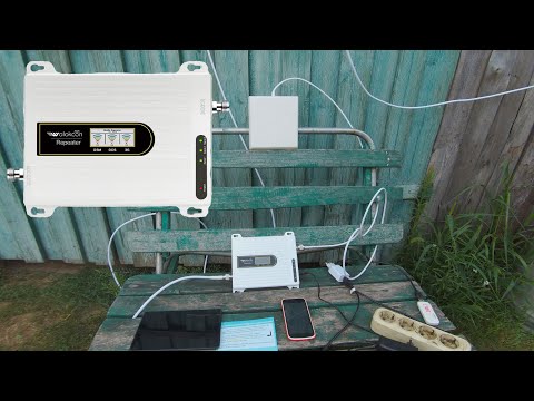 Видео: Усилитель мобильной связи (интернета) в действии.