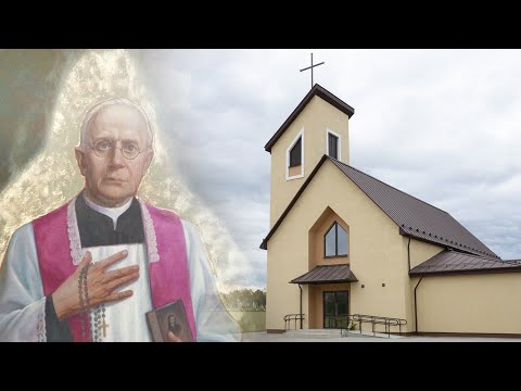 Видео: Біскуп Гродзенскі асвяціў касцёл бл  Міхала Сапоцькі ў Абухаве