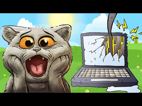Видео: Котик Едун ломает дом, мультик игра про кота, Tasty Planet #21