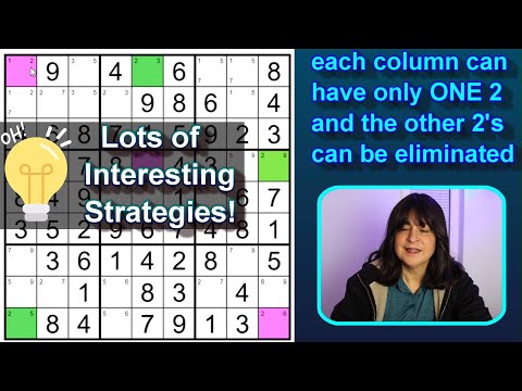 Видео: Решение головоломки судоку сложного уровня с помощью небоскреба «Рыба-меч» и принудительных цепей!!!