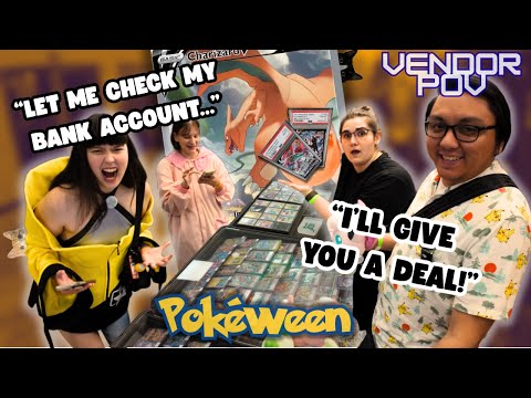 Видео: МЫ ЗАСТАВИЛИ ЕЁ ПОТРАТИТЬ ВСЕ ДЕНЬГИ! | Cards and More Tour Pokeween | Точка зрения продавца поке...