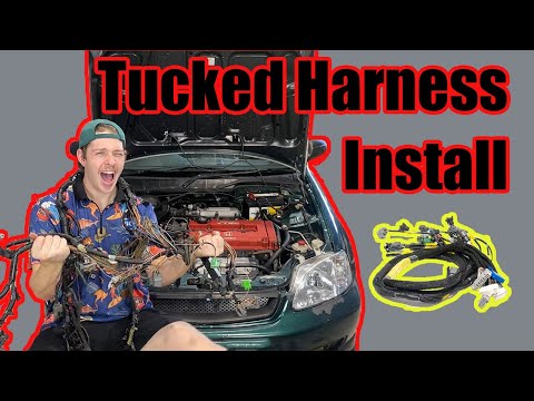 Видео: Установка жгута проводов Honda Civic (B Swap EP-4)