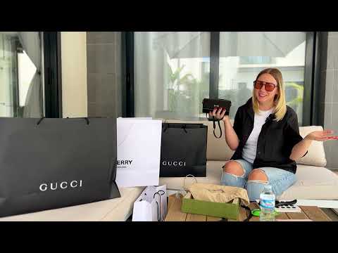 Видео: Обзор сумок и рюкзаков GUCCI, BURBERRY, COACH, FURLA. Шопинг в аутлете Мадрида.⠀