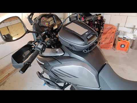 Видео: Запуск двигателя Suzuki DL1000 V-Strom при слабом аккумуляторе и в холодную погоду.