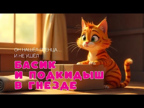 Видео: Басик спас птенца 🐱🐥 | Добрый мультфильм для детей | Короткая история
