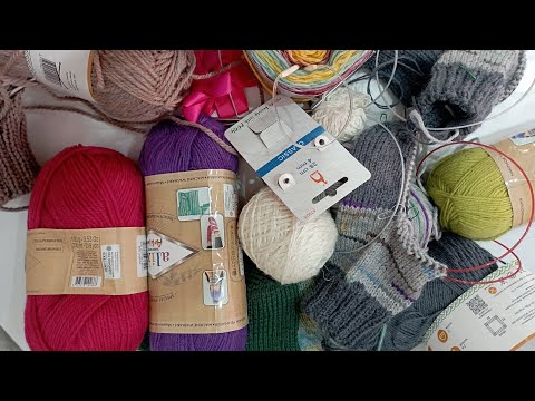 Видео: Готовые работы, процессы, планы, новые спицы и пряжа