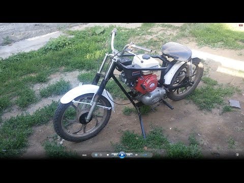 Видео: Обзор мопеда с двигателем от мотоблока