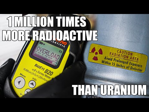 Видео: Интенсивно радиоактивный промышленный дымовой извещатель 1950-х годов