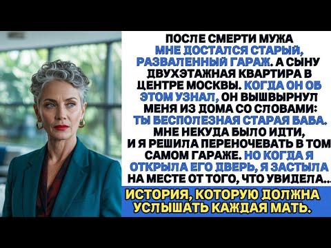 Видео: Муж после смерти оставил мне только старый, полуразвалившийся гараж.Но когда я однажды зашла внутрь…