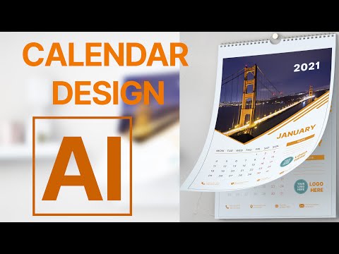 Видео: Как Создать Современный Дизайн Календаря в Adobe Illustrator?