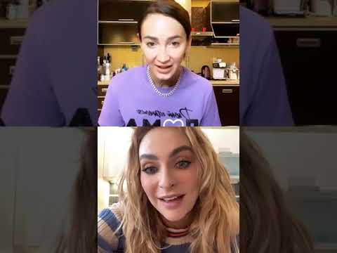 Видео: Ольга Бузова и Екатерина Варнава прямой эфир Инстаграм 15 04 2020