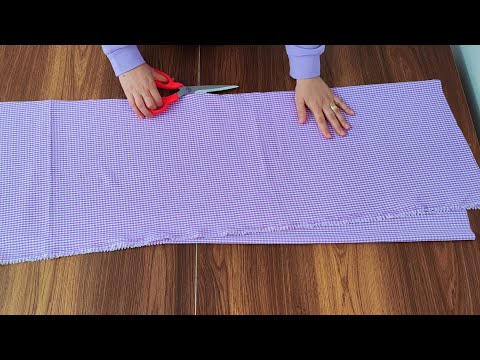 Видео: ✂️ Кройка без выкройки | Самый простой способ сшить стильное и стильное платье 🎉