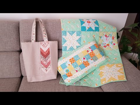 Видео: Шью сумку и комплект для новорождённого ( одеялко и наволочка). Пэчворк. Лоскутное шитьё.