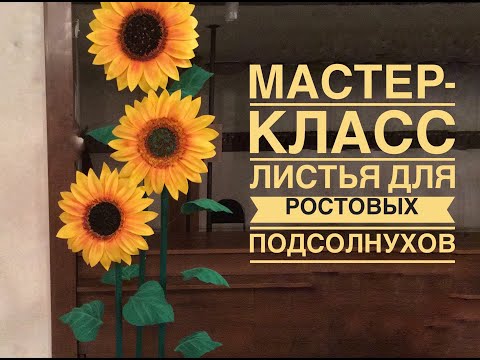 Видео: Мастер-класс Листья из фоамирана для ростового подсолнуха