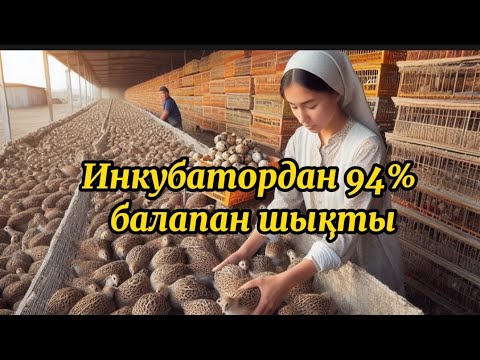 Видео: Бөдене шаруашылығы. Инкубатордан 94% балапан шығару.