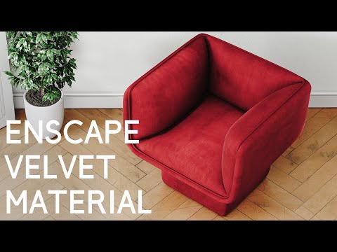 Видео: Бархатный материал Enscape