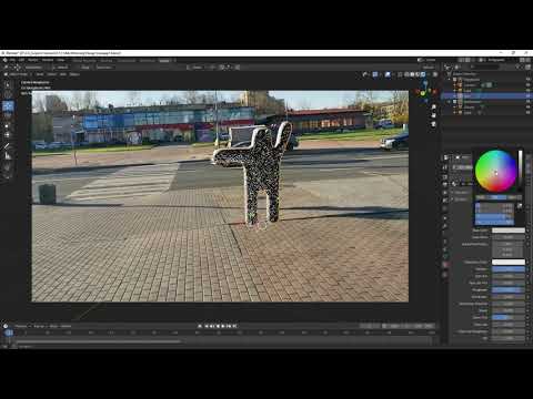 Видео: Blender. Настройка сцены после трекинга: тень, свет, фон, слои