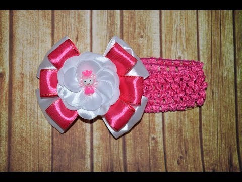 Видео: Повязка на голову с бантом/Headband with bow/DIY