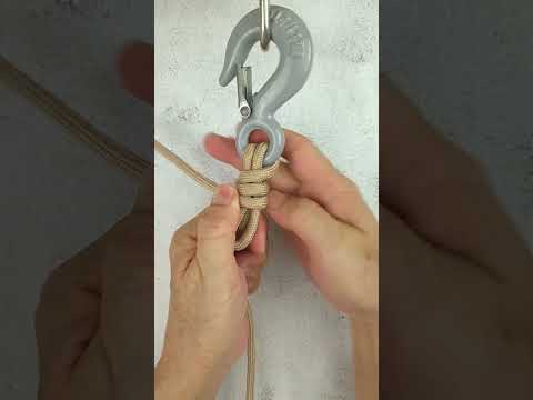 Видео: Научитесь завязывать прочный узел-крючок
