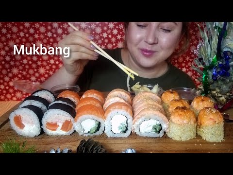 Видео: СУШИ РОЛЛЫ МУКБАНГ ЗАПЕЧЕННЫЕ КРАБ КРЕВЕТКА АСМР | SUSHI ROLLS MUKBANG BAKED CRAB SHRIMP ASMR 먹방