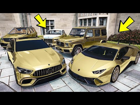 Видео: УГНАЛ КУЧУ ЗОЛОТЫХ ЧИТ ТАЧЕК ЗА 180 СЕКУНД! БИТВА ВОРОВ ГТА 5! ОБЗОР МОДА В GTA 5!