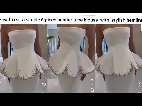 Видео: КАК СКРОЙТЕ ПРОСТУЮ БЛУЗКУ-БЮСТЬЕ ИЗ 6 ЧАСТЕЙ С АСИММЕТРИЧНЫМ ПОДОЛОМ #corset