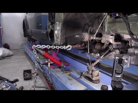 Видео: Subaru Outback. Вытяжка подрамника.