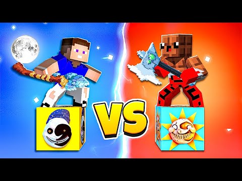 Видео: 😱 Битва АНИМАТРОНИКОВ: Луна Лаки Блок vs СОЛНЦЕ ЛакиБлок FNAF в Майнкрафт !