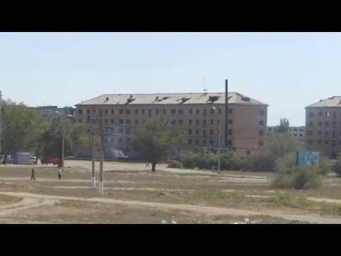 Видео: Подъезжаем к поселку Саяк,   Казахстан 2015год. сентябрь....