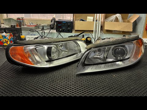 Видео: Фары Вольво - что лучше, штатное восстановление или новые би-лед модули?