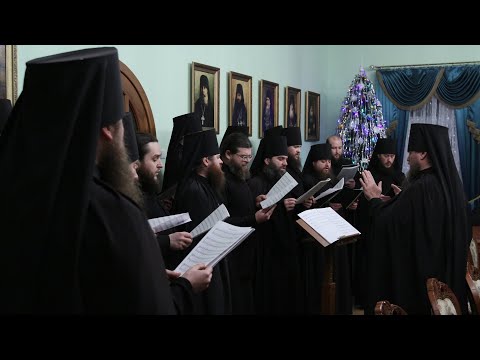 Видео: Колядки Святогорской Лавры. Исполняет братский хор 12.1.20 г.