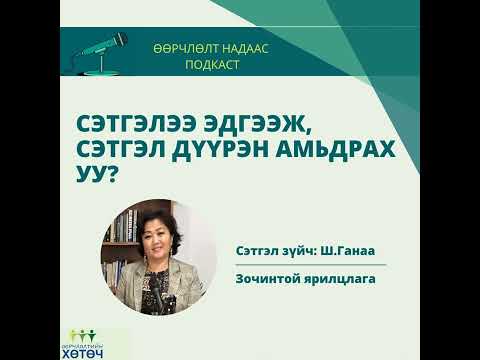 Видео: Өөрчлөлт надаас подкаст №45  "Сэтгэлээ эдгээж сэтгэл дүүрэн амьдрах уу?"