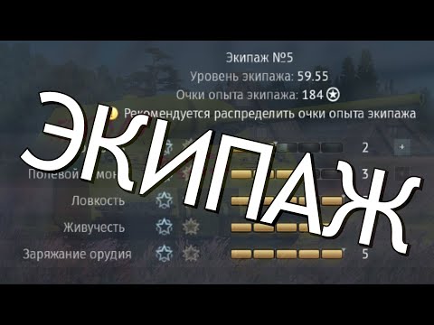 Видео: КАК ПРАВИЛЬНО ПРОКАЧИВАТЬ ЭКИПАЖ в War Thunder ???