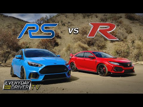Видео: Civic Type-R против Focus RS — король хот-хэтчей | Everyday Driver TV, 3-й сезон