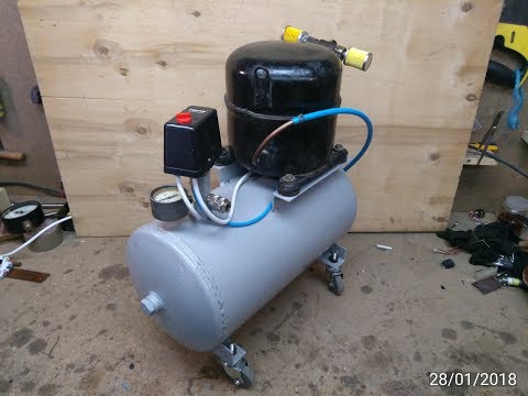 Видео: Компресор з холодильника для майстерні 380V (Compressor from the refrigerator for the workshop)