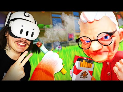 Видео: НЕПОСЛУШНЫЙ КОТ ПОКУРИЛ СИГАРЕТЫ НА УЛИЦЕ!! (I Am Cat VR)