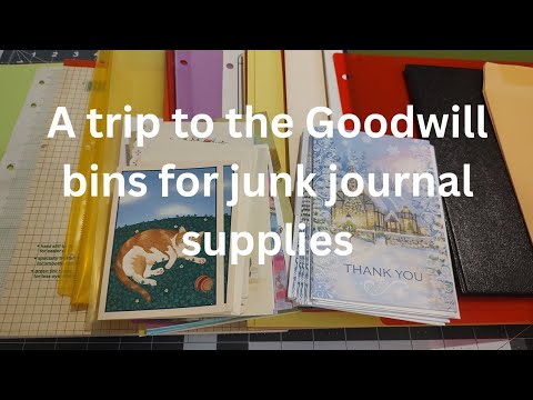 Видео: Goodwill Bins – комиссионные товары для журналов, магазин Goodwill Outlet, много мелочей для журн...