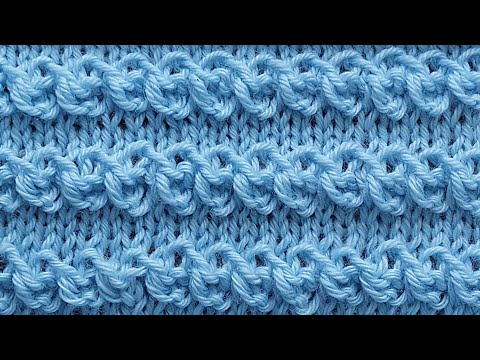 Видео: Затейливый узор спицами для детской кофточки, свитера.