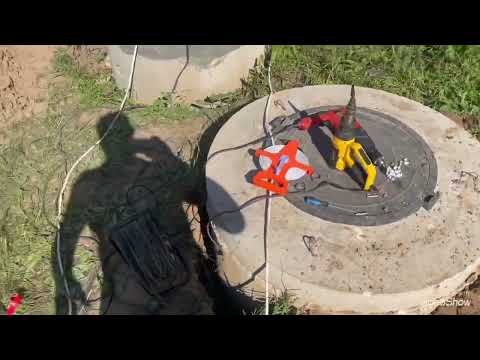 Видео: Монтаж септика Аквалос и отвод воды из накопительных колодцев!!!