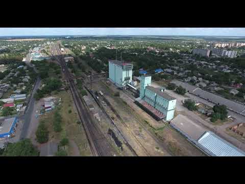 Видео: Станція Долинська з повітря