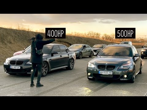 Видео: Битва Дизельных Монстров. BMW E60 535D Stage2 vs Stage3. Попал в Дтп на Зимнем дрифте.