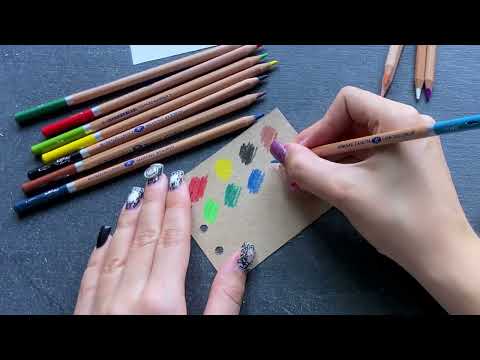 Видео: обзор на цветные акварельные карандаши Белые ночи