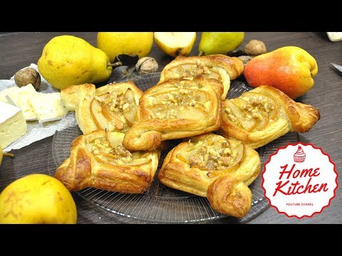 Видео: СЛОЙКИ С ГРУШЕЙ И СЫРОМ БРИ | Невероятно Вкусная Праздничная Выпечка.