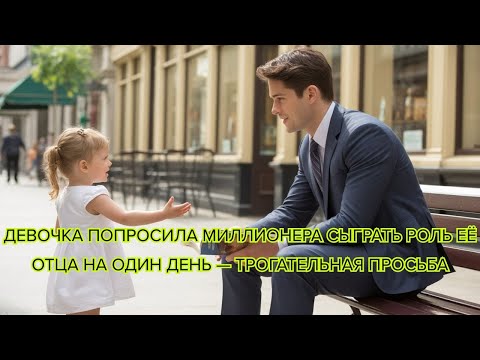 Видео: Девочка попросила миллионера сыграть роль её отца на один день трогательная просьб #жизненнаяистория